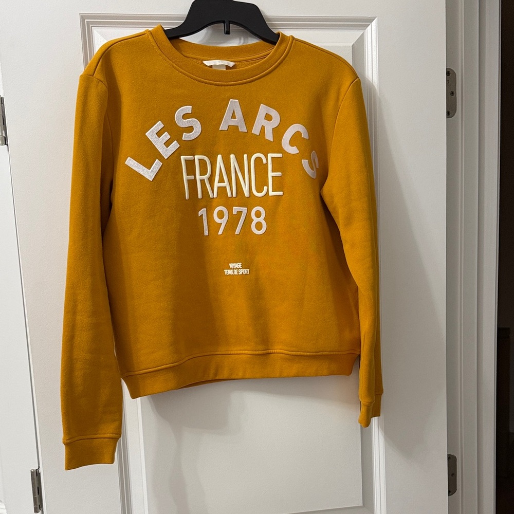 H&M Les Arcs France 1978 Mustard Crewneck Sweater